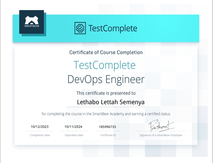 TestComplete DevOps Engineer